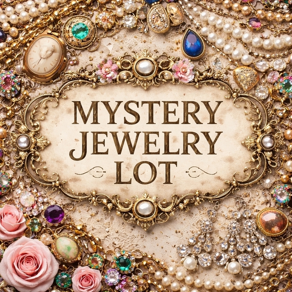 MYSTERY 10 Piece Wearable Costume Jewelry Lot Necklaces Bracelets Earrings